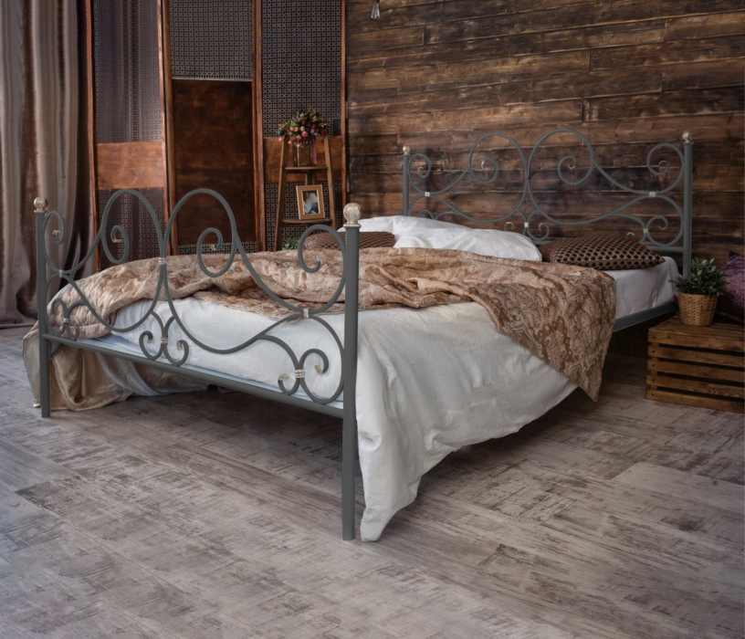 Кованые кровати, Кованая кровать Верона 1.6 с двумя спинками