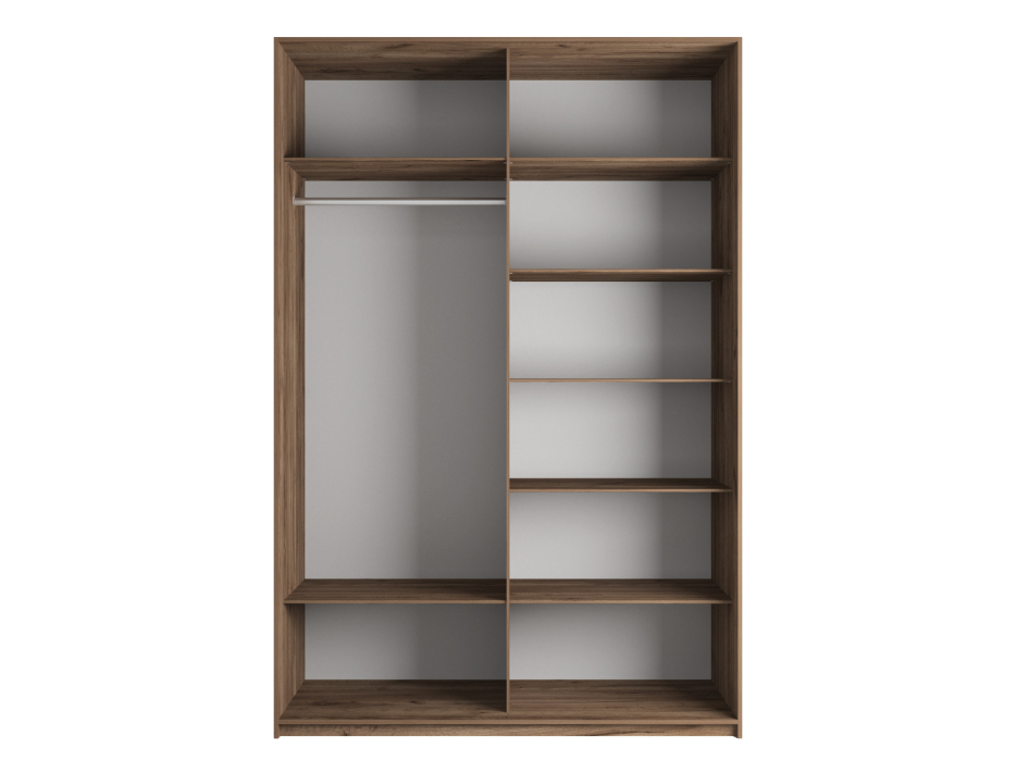 Шкафы-купе 2-х дверные, Шкаф-купе Эста 2-х дверный ДСП/Стекла пудра/Доводчик 200х66х240