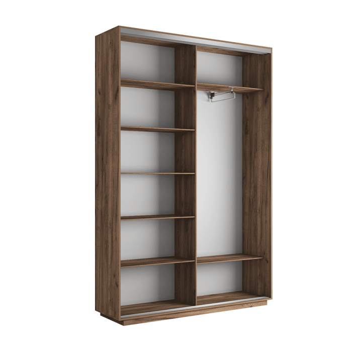 Шкафы-купе 2-х дверные, Шкаф-купе Экспресс 2-х дверный Фотопечать Шелк Стекла 160х45х220