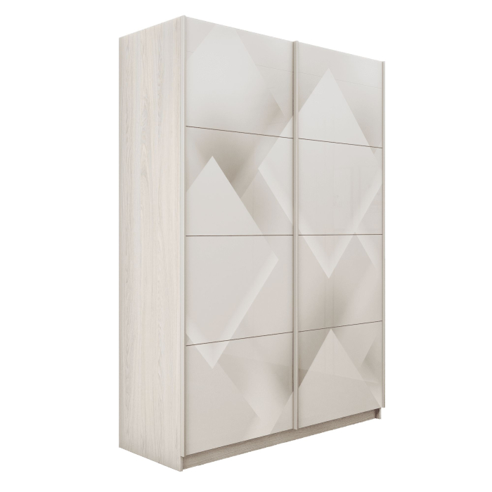 Шкафы-купе 2-х дверные, Шкаф-купе Прайм 2-х дверный Фотопечать Квадраты Стекла/Доводчики 120х57х230