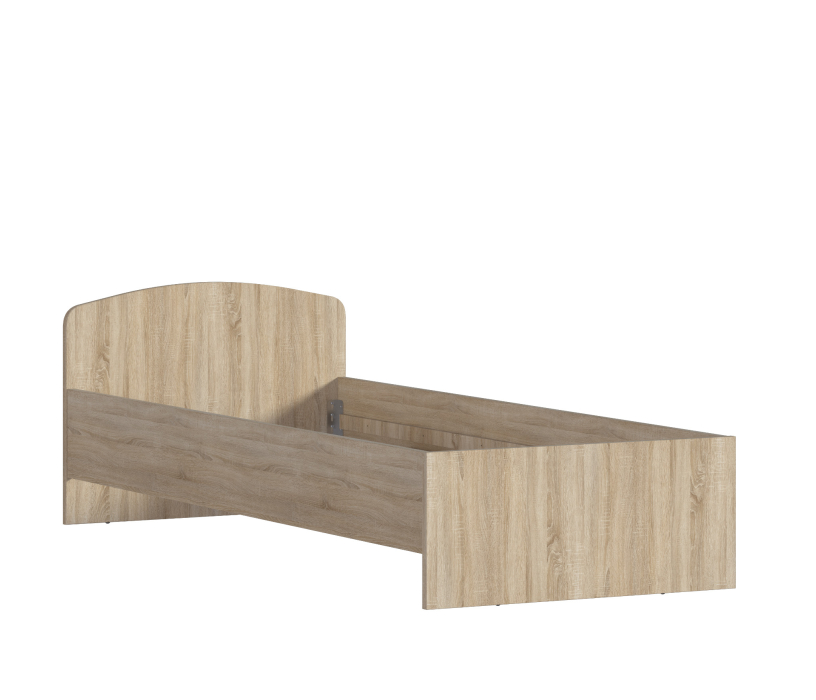 Кровати одноярусные, Кровать Кито СБ-2227 (800) Дуб Сонома с основанием