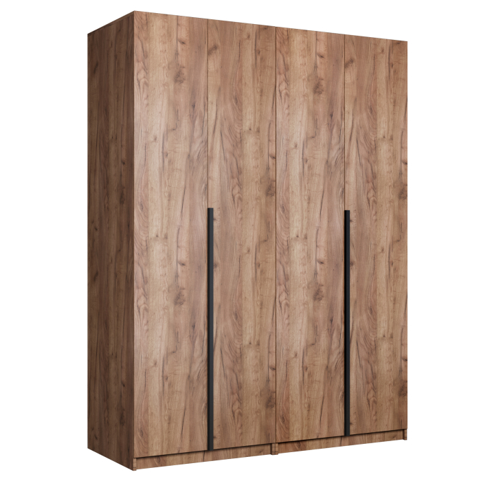 Шкафы распашные, Шкаф складной Е1 Локер ("Гармошка") 162х52.5х220 см,с двумя комплектами полок и модулем