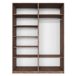 Распашной шкаф Локер 800+800 (Гармошка) с полками слева