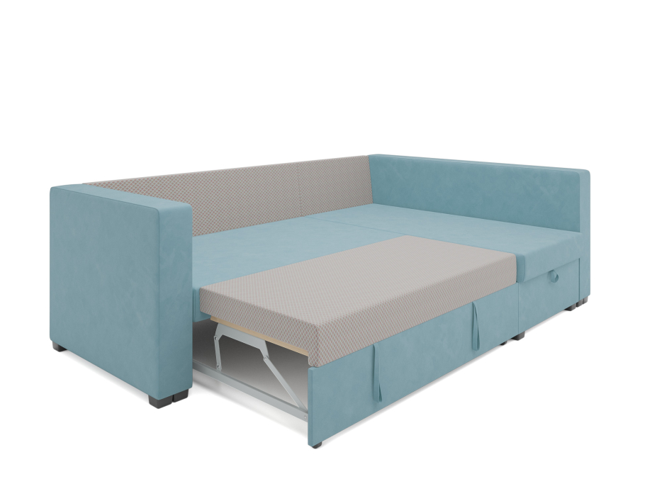 Диваны угловые в гостиную, Угловой диван Монако, велюр Luna