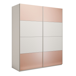 Шкаф-купе Эста 2-х дверный ДСП/Стекла пудра/Доводчик 160х66х240