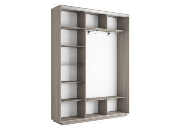 Шкаф-купе Экспресс Медиум (2 зеркала) трио 2400 x 2400 x 450