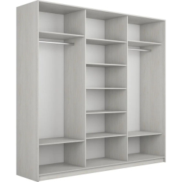 Шкаф-купе Прайм Широкий 3-х дверный ДСП/Стекла хаки/Доводчики 240х57х230