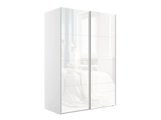 Шкафы-купе 2-х дверные, Шкаф-купе Эста Стекло белое+Стекло белое 180х66х240