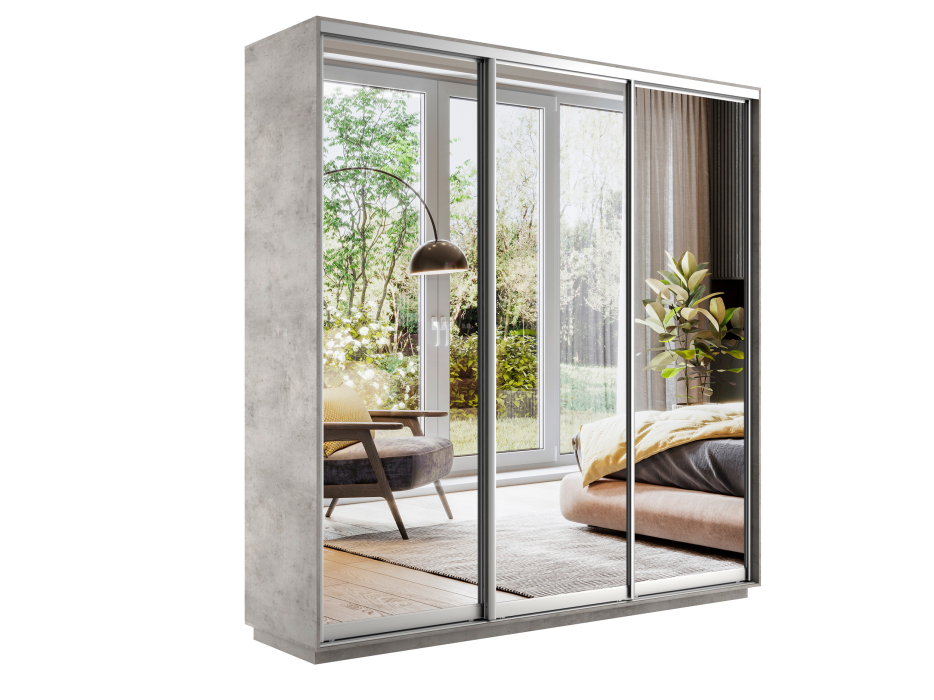 Шкафы-купе, Шкаф-купе Экспресс Экспенс трио 2400 x 2100 x 600