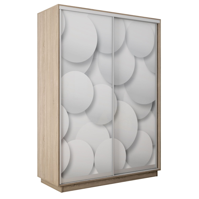 Шкафы-купе 2-х дверные, Шкаф-купе Экспресс 2-х дверный Фотопечать Шары Стекла 120х45х220