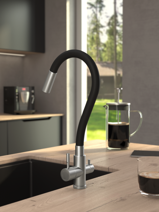 Смесители, Смеситель для кухни Osgard GRON GALA с переключением на питьевую воду, с выделенным каналом