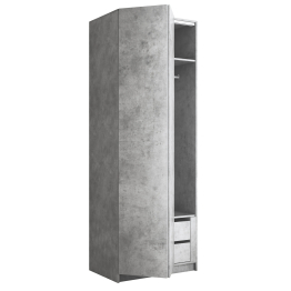 Шкаф складной Е1 Локер ("Гармошка" с системой Push to Move/Левый)81х52.5х220 см, с модулем