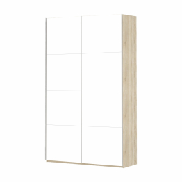 Шкаф Прайм дуо фасад дверей ДСП/ДСП Белый снег 2300 х 1200 х 570