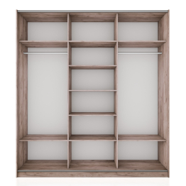 Шкаф-купе Широкий Прайм 3-х дверный Зеркала/Доводчики 240х57х230