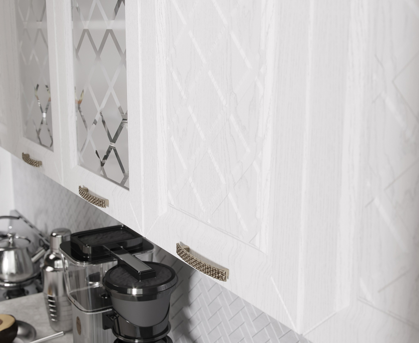 Кухня 2 метра, Кухня Агава 2,0 м Акация Белая/Моренга МДФ