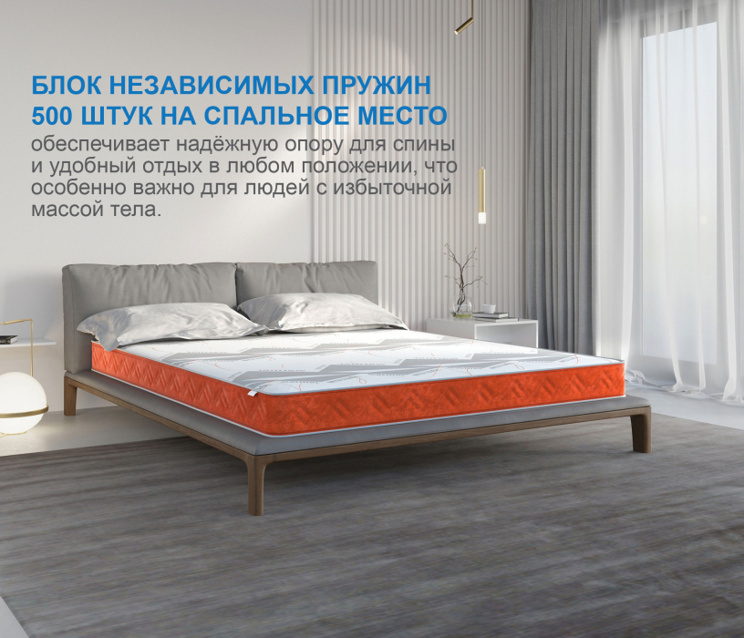 1400 x 2000, Матрас Сити-Генуя в чехле Warmer 1400х2000
