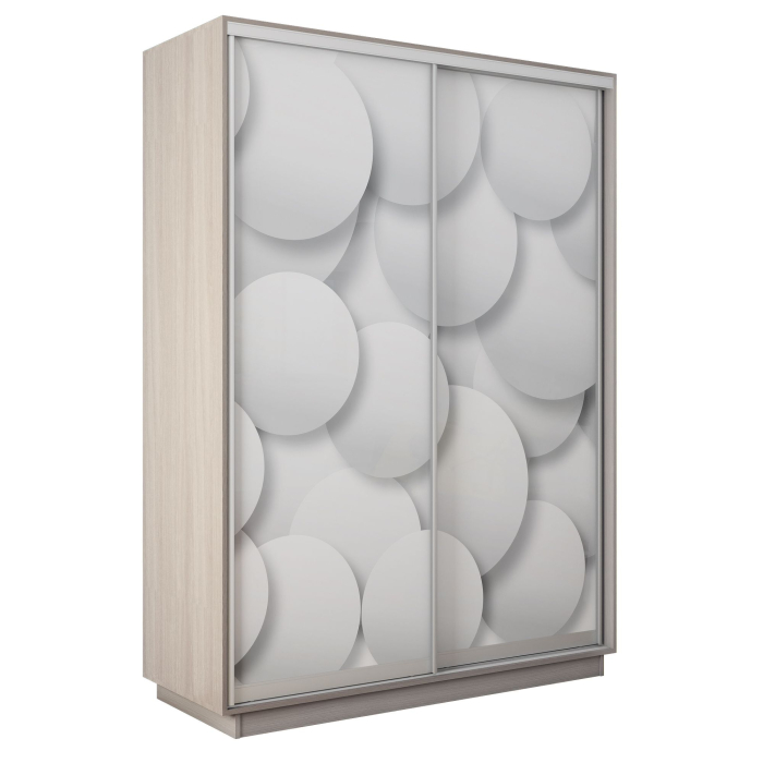 Шкафы-купе 2-х дверные, Шкаф-купе Экспресс 2-х дверный Фотопечать Шары Стекла 140х60х240