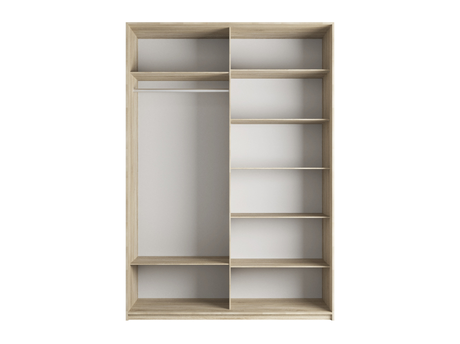 Шкафы-купе 2-х дверные, Шкаф-купе Прайм 2-х дверный Фотопечать Ленты Стекла/Доводчики 120х57х230