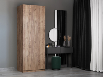 Шкаф складной Е1 Локер ("Гармошка" с системой Push to Move/Правый)81х52.5х220 см