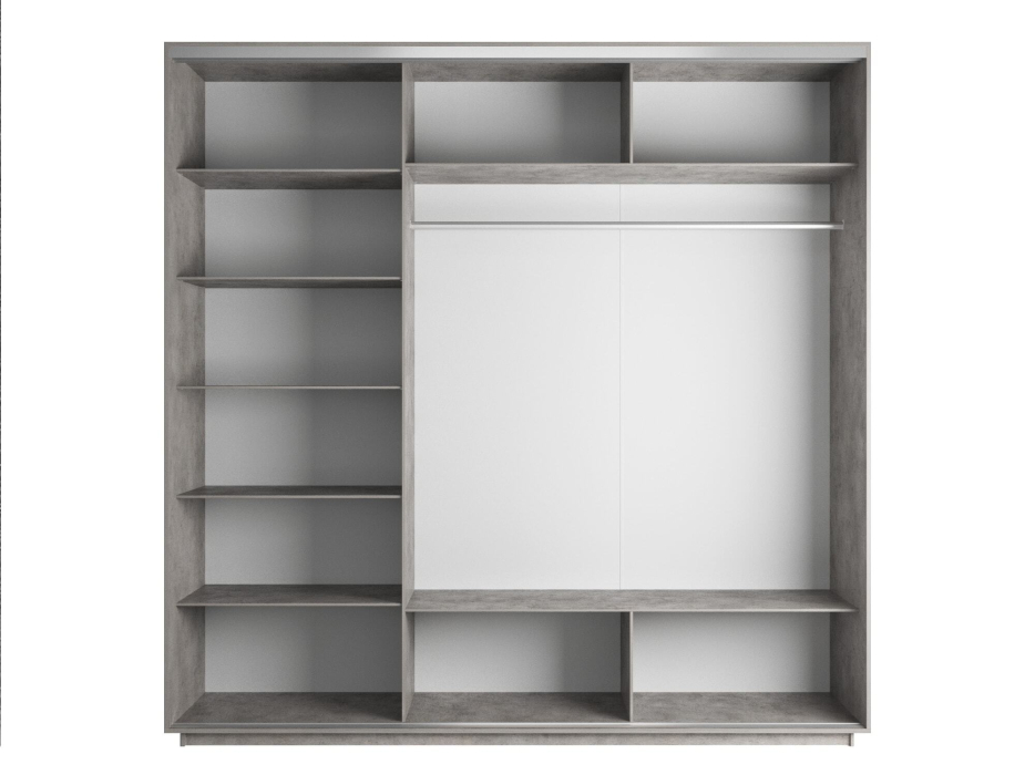 Шкафы-купе 3-х дверные, Шкаф-купе Экспресс 3-х дверный Фотопечать Квадрат Стекла 210х60х220