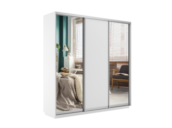 Шкаф-купе Экспресс Медиум (2 зеркала) трио 2200 x 2100 x 450