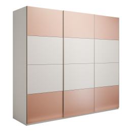 Шкаф-купе Эста 3-х дверный ДСП/Стекла пудра/Доводчик 300х66х240