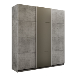 Шкаф-купе Прайм 3-х дверный Стекла хаки/ДСП/Доводчики 180х57х230