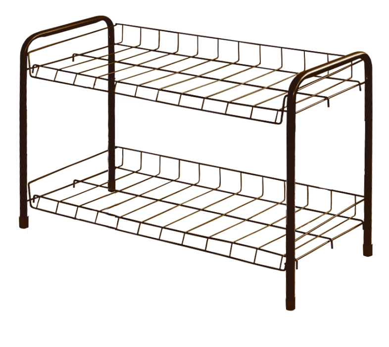 Обувницы, Этажерка для обуви разборная низкая 2 полки 660х280х440мм