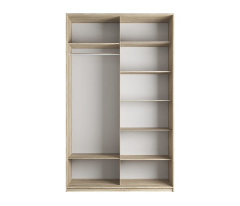 Шкафы-купе 2-х дверные, Шкаф Прайм дуо Зеркало+зеркало 2300 х 1600 х 570