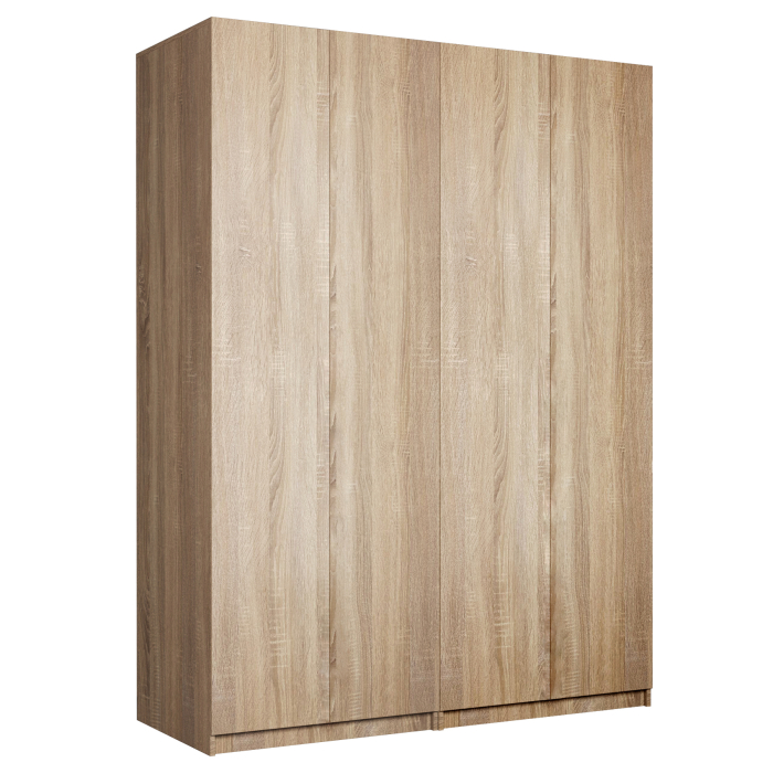 Шкафы распашные, Шкаф складной Е1 Локер ("Гармошка" с системой Push to Move/Левый)162х52.5х220 см