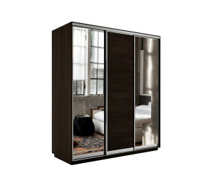 Шкаф-купе Экспресс Медиум (2 зеркала) трио 2400 x 2400 x 600