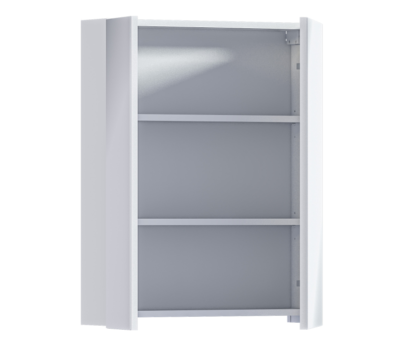 Шкафы с зеркалом, Шкаф 2х дверный с зеркалом Люкс СБ-3152 Белый