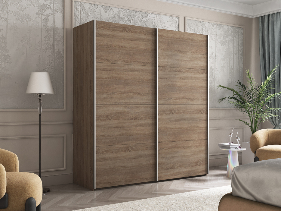 Шкафы-купе 2-х дверные, Шкаф-купе Эста ДСП+ДСП 200х66х240