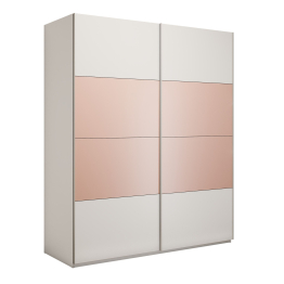 Шкаф-купе Эста 2-х дверный ДСП/Стекла пудра/Доводчик 180х66х240