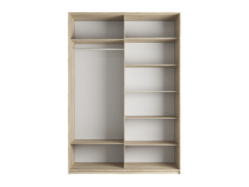 Шкаф-купе Прайм 2-х дверный ДСП/Стекло фисташка/Доводчики 160х57х230