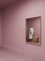 Зеркала в спальню, Зеркало в раме настенное прямоугольное HALFEO S Slim, 120*80 см