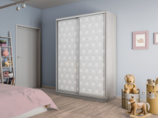 Шкафы-купе 2-х дверные, Шкаф-купе Экспресс 2-х дверный Фотопечать Калейдоскоп Стекла 160х60х220