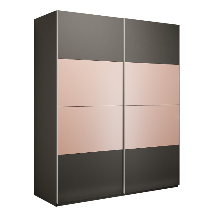 Шкафы-купе 2-х дверные, Шкаф-купе Эста 2-х дверный ДСП/Стекла пудра/Доводчик 200х66х240