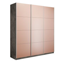 Шкаф-купе Прайм 3-х дверный Стекла пудра/Доводчики 210х57х230