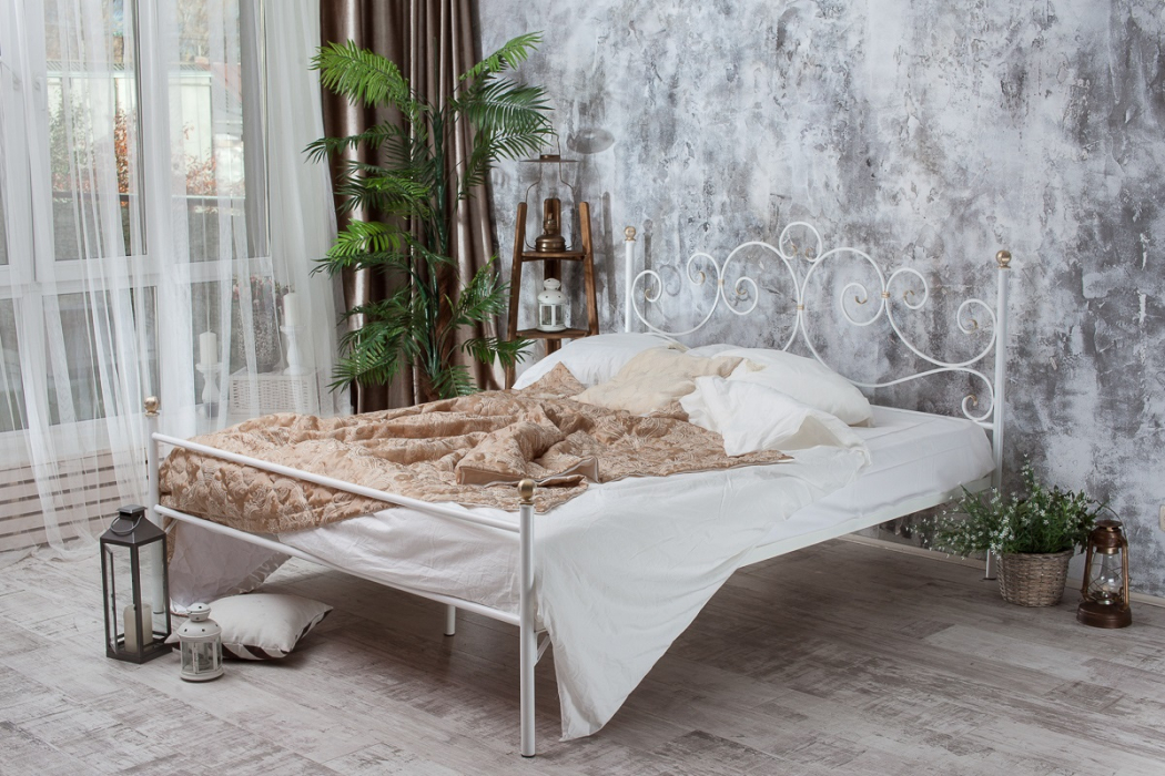 Кованые кровати, Кованая кровать Флоренция 1.6 с одной спинкой