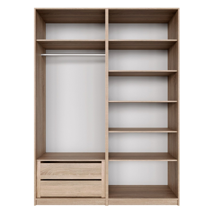 Шкафы распашные, Распашной шкаф Локер 800+800 (Гармошка) с ящиками и полками справа