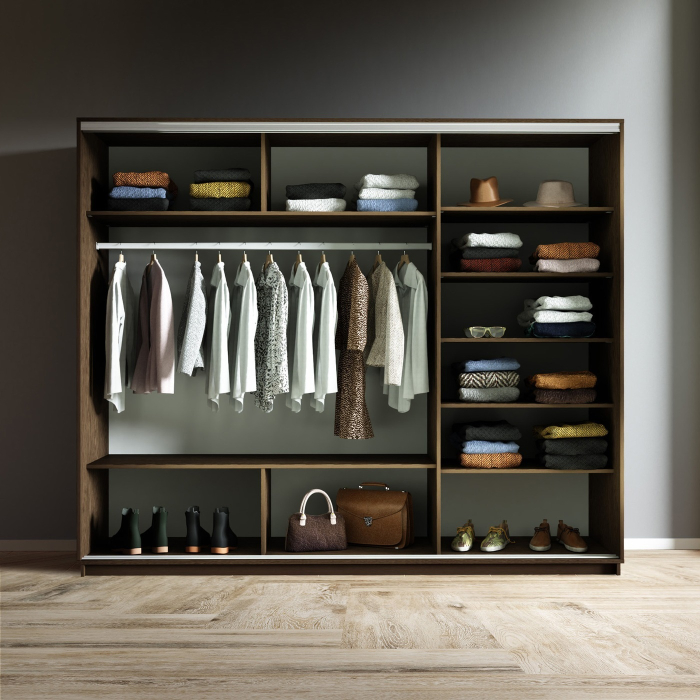 Шкафы-купе 3-х дверные, Шкаф-купе Экспресс 3-х дверный Фотопечать Калейдоскоп Стекла 180х60х240