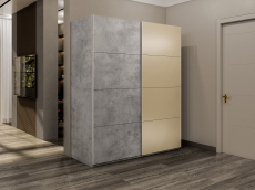 Шкафы-купе 2-х дверные, Шкаф-купе Эста 2-х дверный ДСП/Стекла фисташка/Доводчик 200х66х240