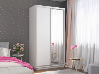 Шкаф-купе Экспресс Хит 2х дверный ДСП/Зеркало 120х60х220