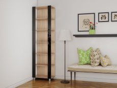 Открытые, Стеллаж модульный Универсальный 35х60х240 Черное стекло