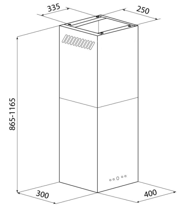Вытяжки, Кухонная вытяжка Konigin Geometry Inox/Black Glass