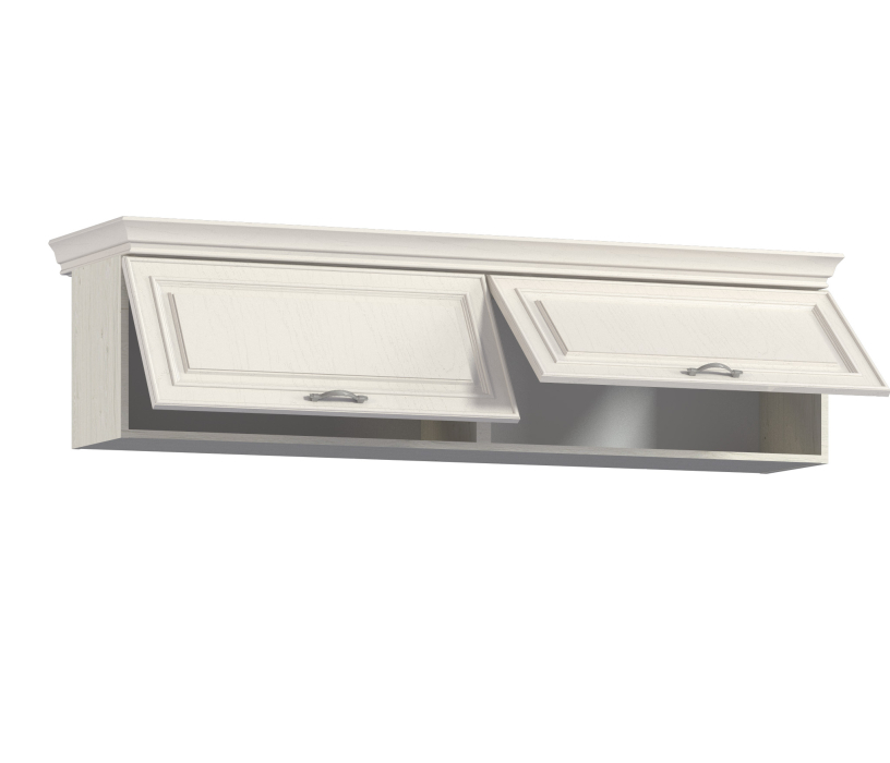 Настенные полки, Полка Гранд / Ливерпуль СБ-3517 Дуб Приморский Белый/МДФ Классика Светлый