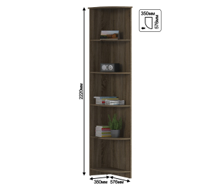Стеллаж торцевой Илона (Прованс) СБ-2668