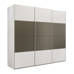 Шкаф-купе Эста 3-х дверный ДСП/Стекла хаки/Доводчик 240х66х240