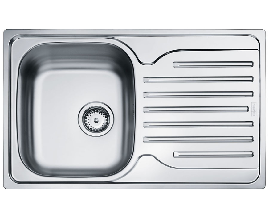 Мойки, сушки, смесители для кухни, Мойка Scala 45 , 3 1/2", левая (крепл.+сифон) 101.0283.601